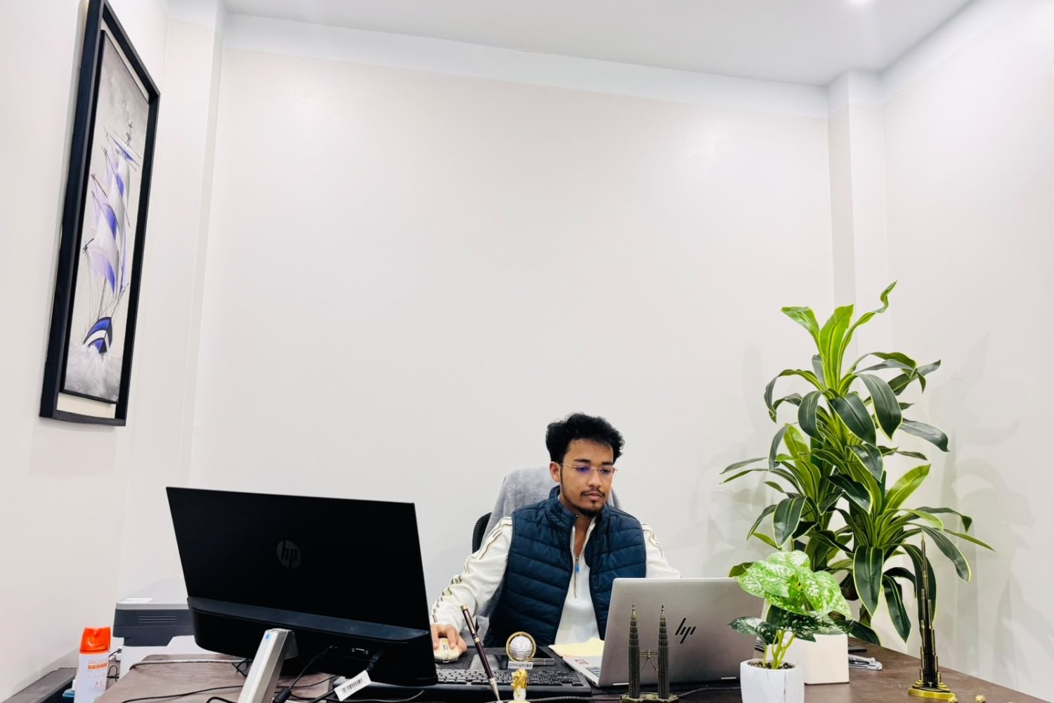 Golam Rabbi Nibir at work